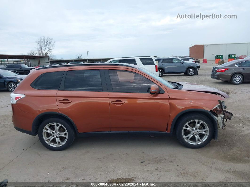 2015 Mitsubishi Outlander Se Orange vin: JA4AD3A38FZ001169