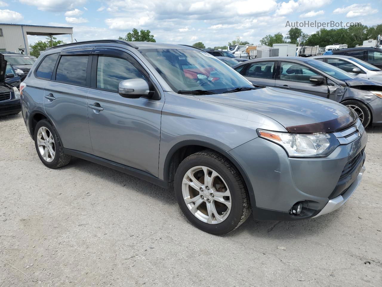 2015 Mitsubishi Outlander Se Silver vin: JA4AD3A38FZ005030