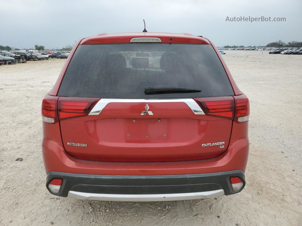 2016 Mitsubishi Outlander Se Бордовый vin: JA4AD3A38GZ000802