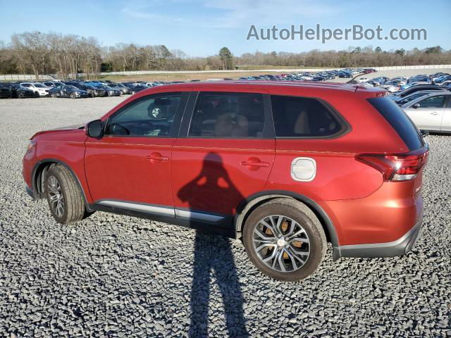 2016 Mitsubishi Outlander Se Красный vin: JA4AD3A38GZ002209