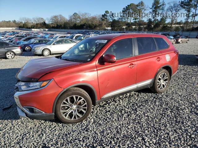 2016 Mitsubishi Outlander Se Красный vin: JA4AD3A38GZ002209