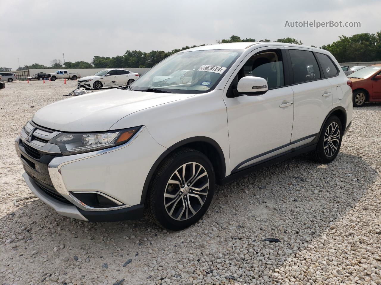 2016 Mitsubishi Outlander Se White vin: JA4AD3A38GZ008611