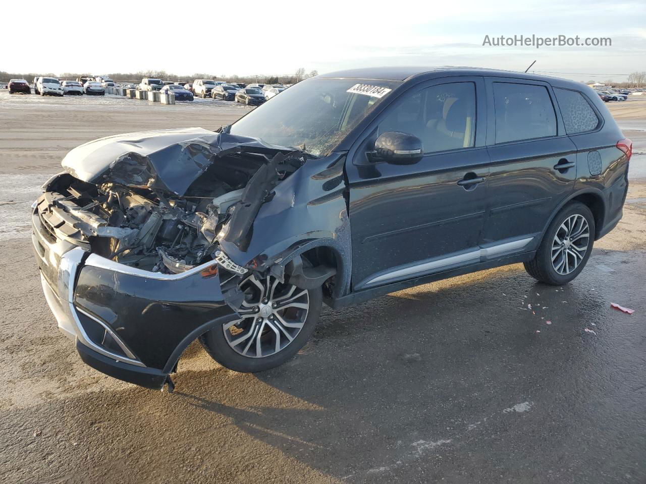 2016 Mitsubishi Outlander Se Black vin: JA4AD3A38GZ014943