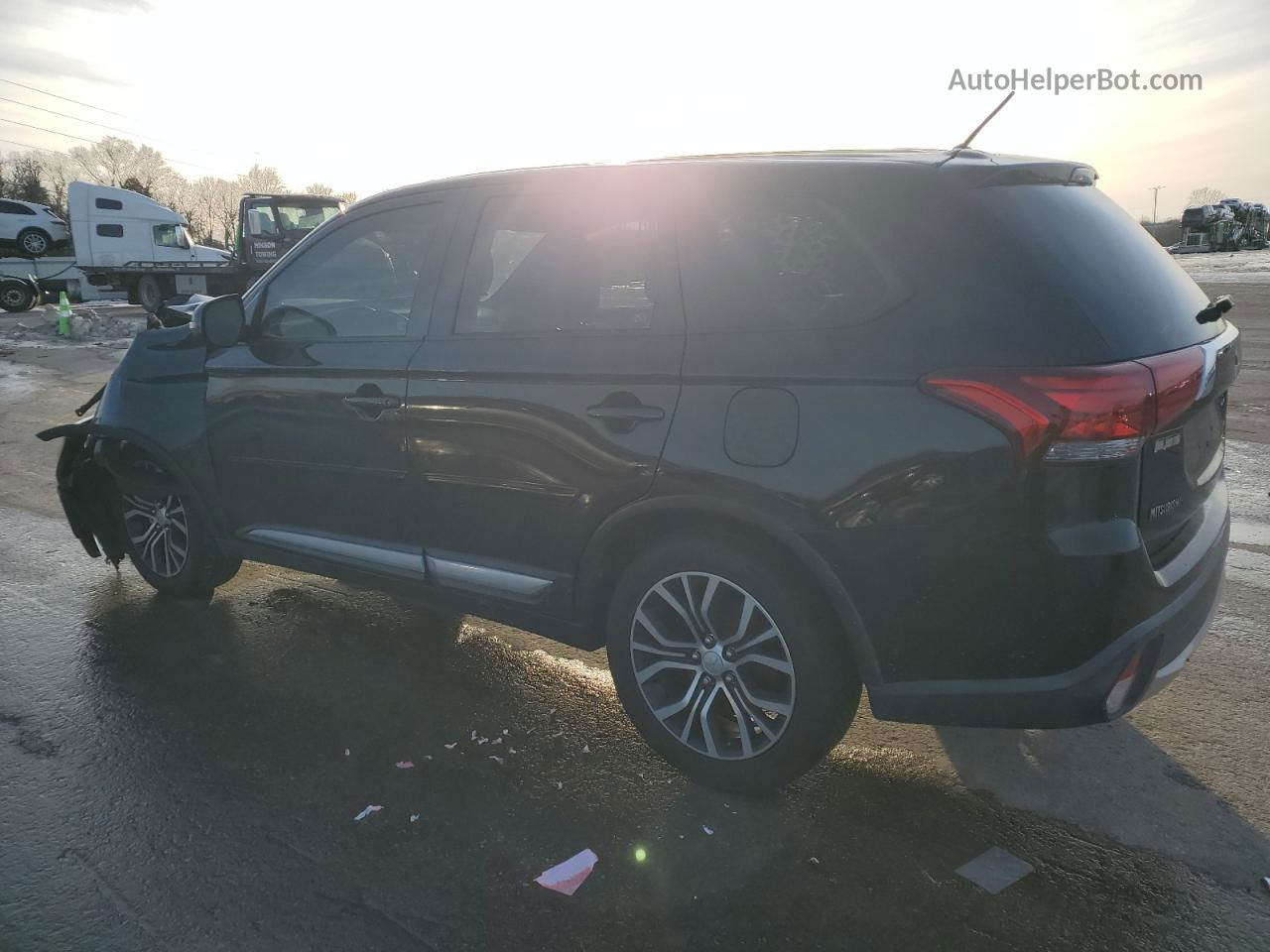 2016 Mitsubishi Outlander Se Черный vin: JA4AD3A38GZ014943