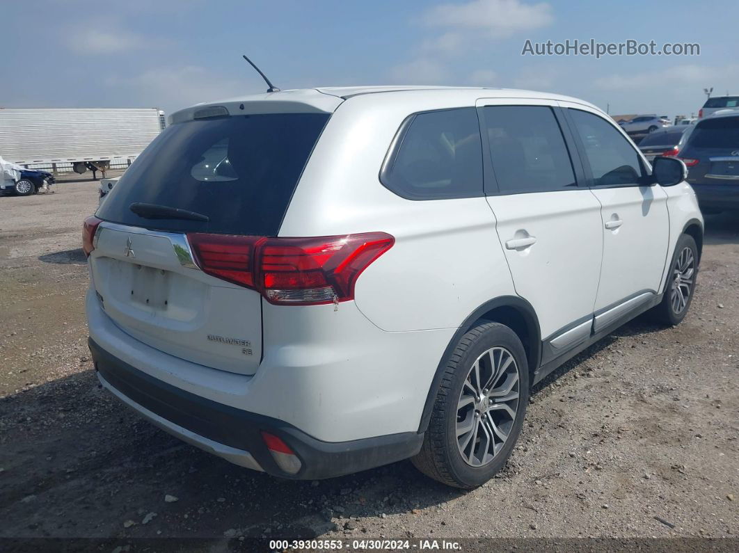 2016 Mitsubishi Outlander Se White vin: JA4AD3A38GZ056092