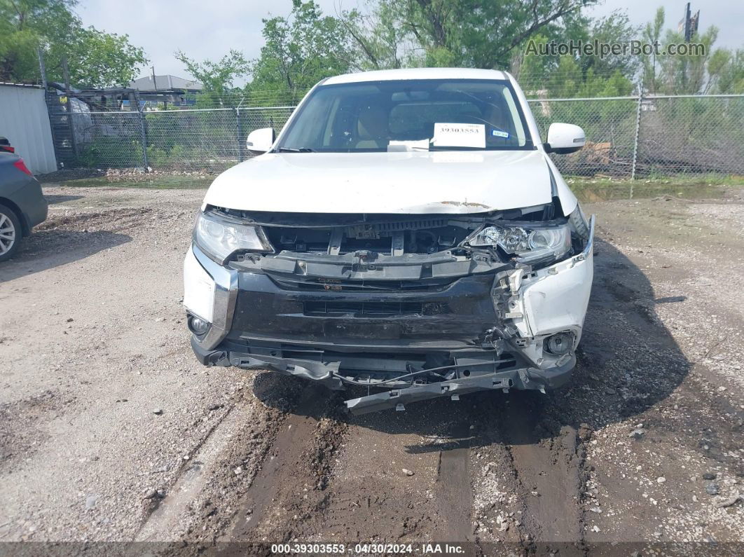 2016 Mitsubishi Outlander Se White vin: JA4AD3A38GZ056092