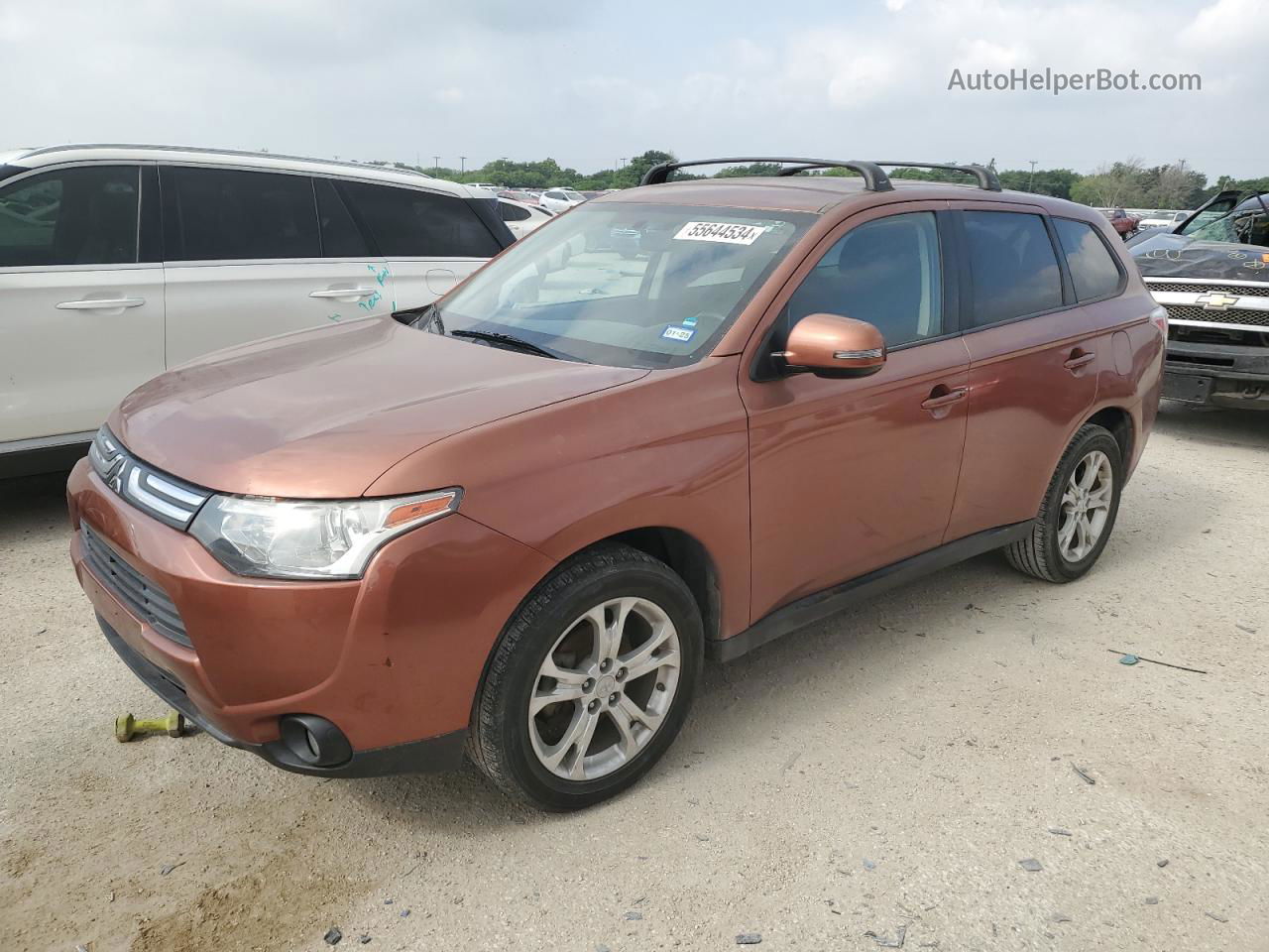 2014 Mitsubishi Outlander Se Orange vin: JA4AD3A39EZ018397