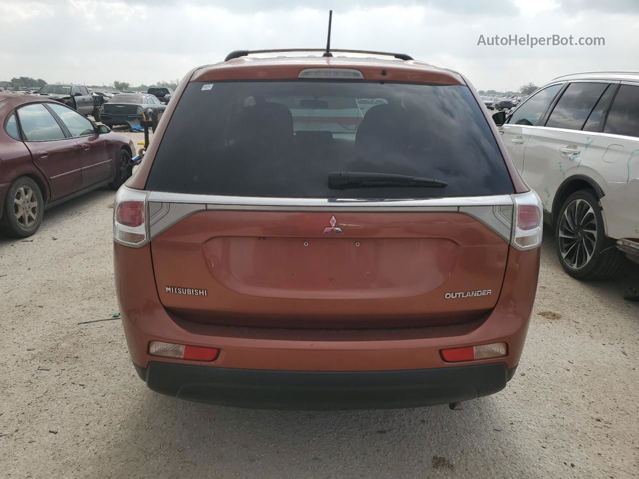 2014 Mitsubishi Outlander Se Orange vin: JA4AD3A39EZ018397