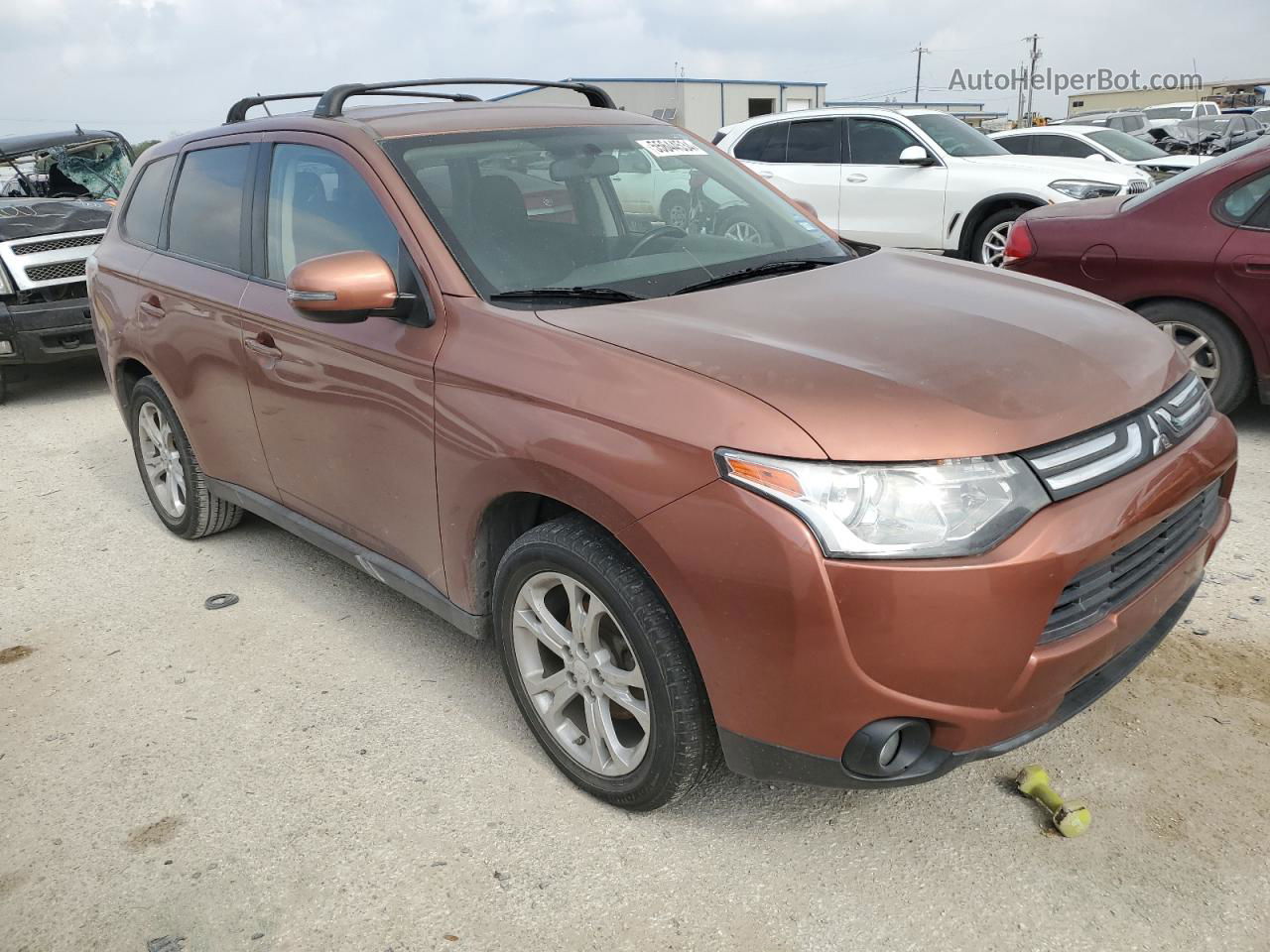 2014 Mitsubishi Outlander Se Orange vin: JA4AD3A39EZ018397