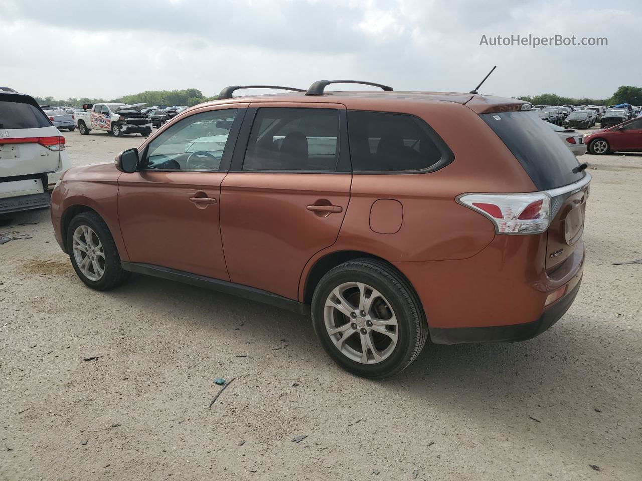 2014 Mitsubishi Outlander Se Orange vin: JA4AD3A39EZ018397