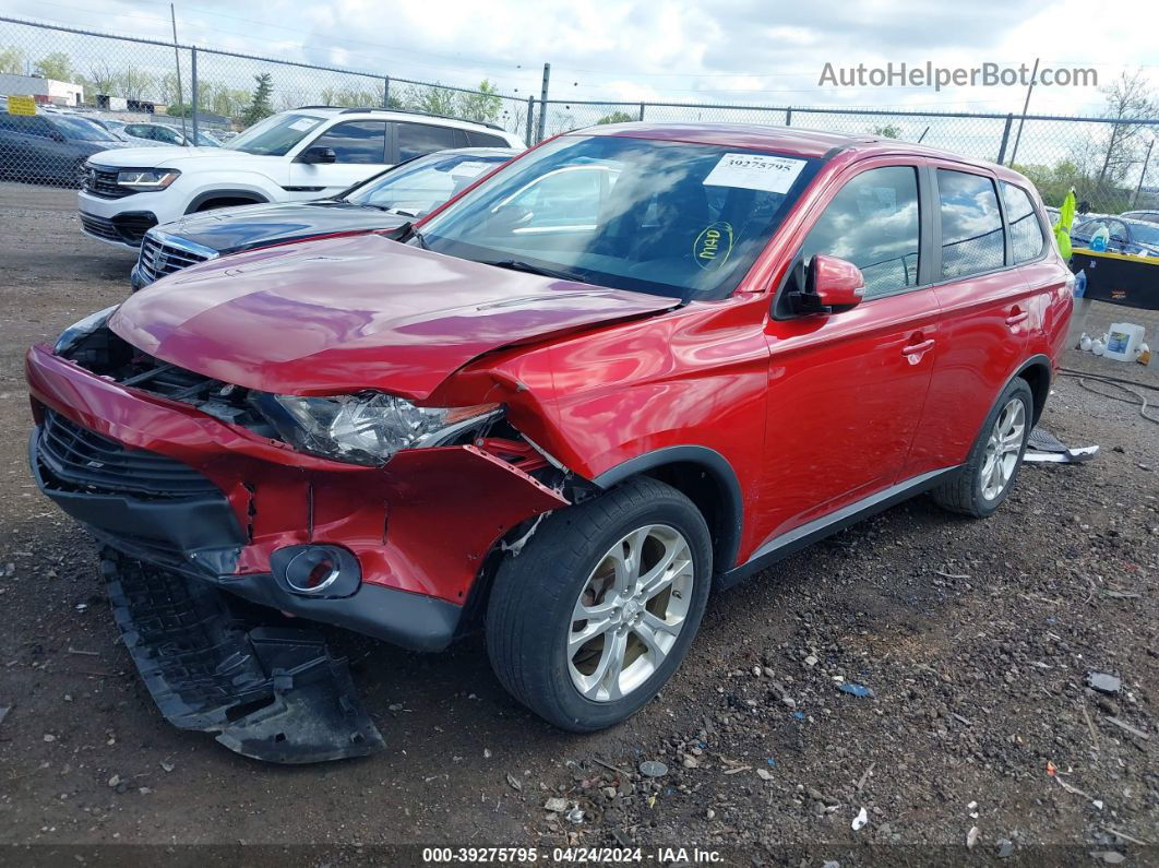 2015 Mitsubishi Outlander Se Красный vin: JA4AD3A39FZ009328