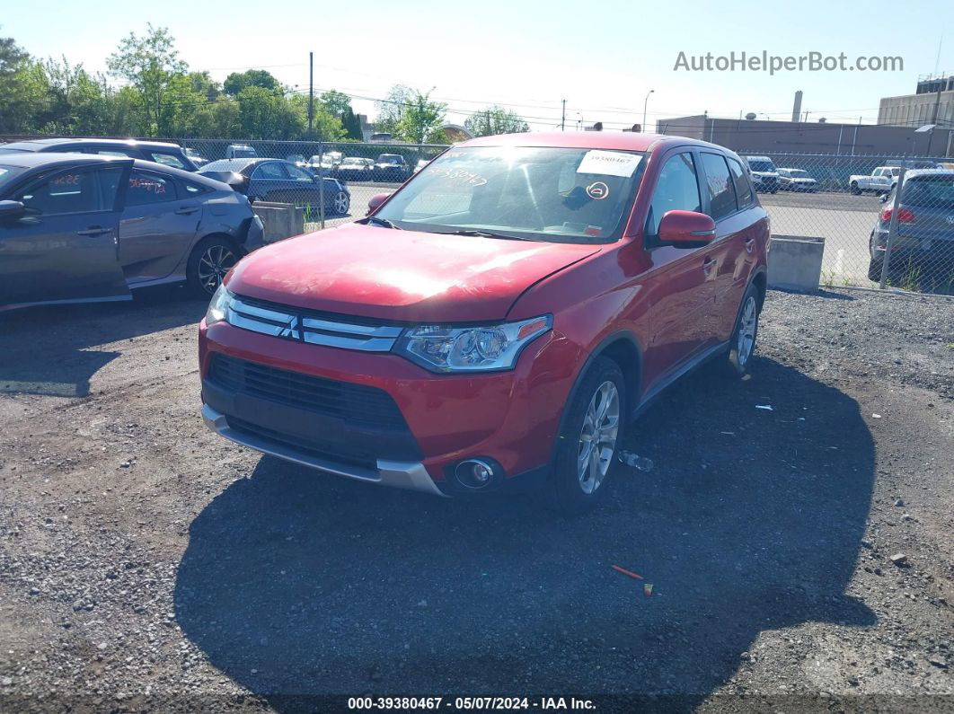 2015 Mitsubishi Outlander Se Красный vin: JA4AD3A39FZ013167