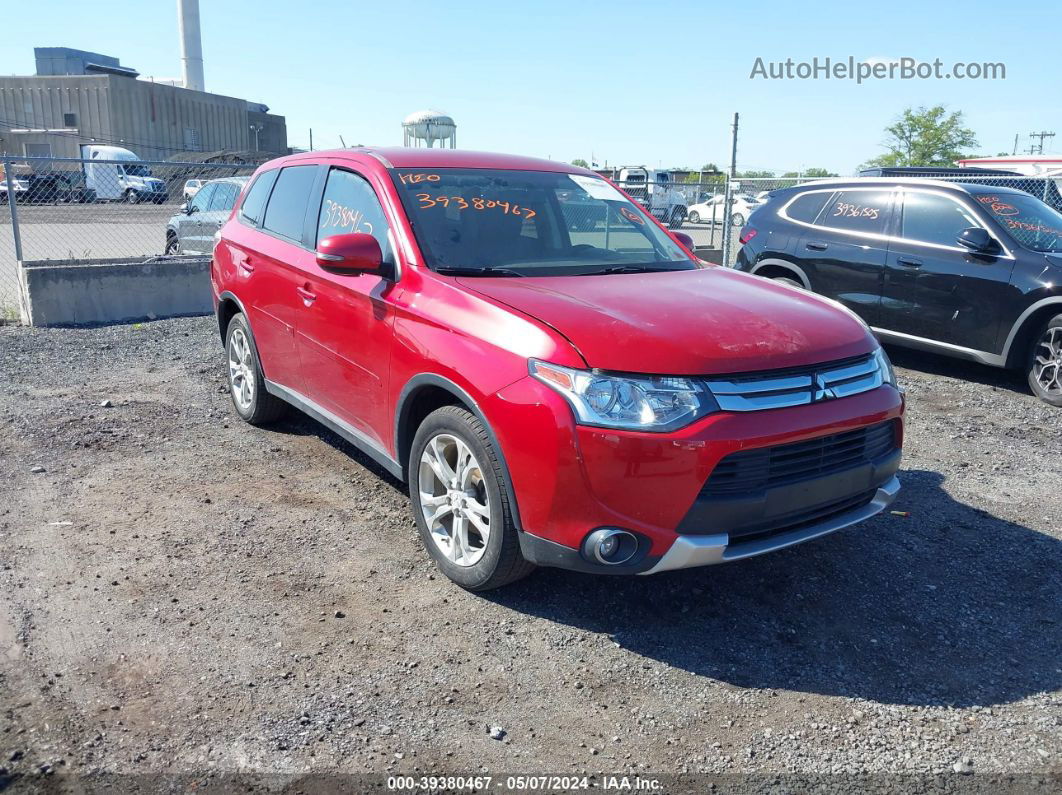 2015 Mitsubishi Outlander Se Красный vin: JA4AD3A39FZ013167