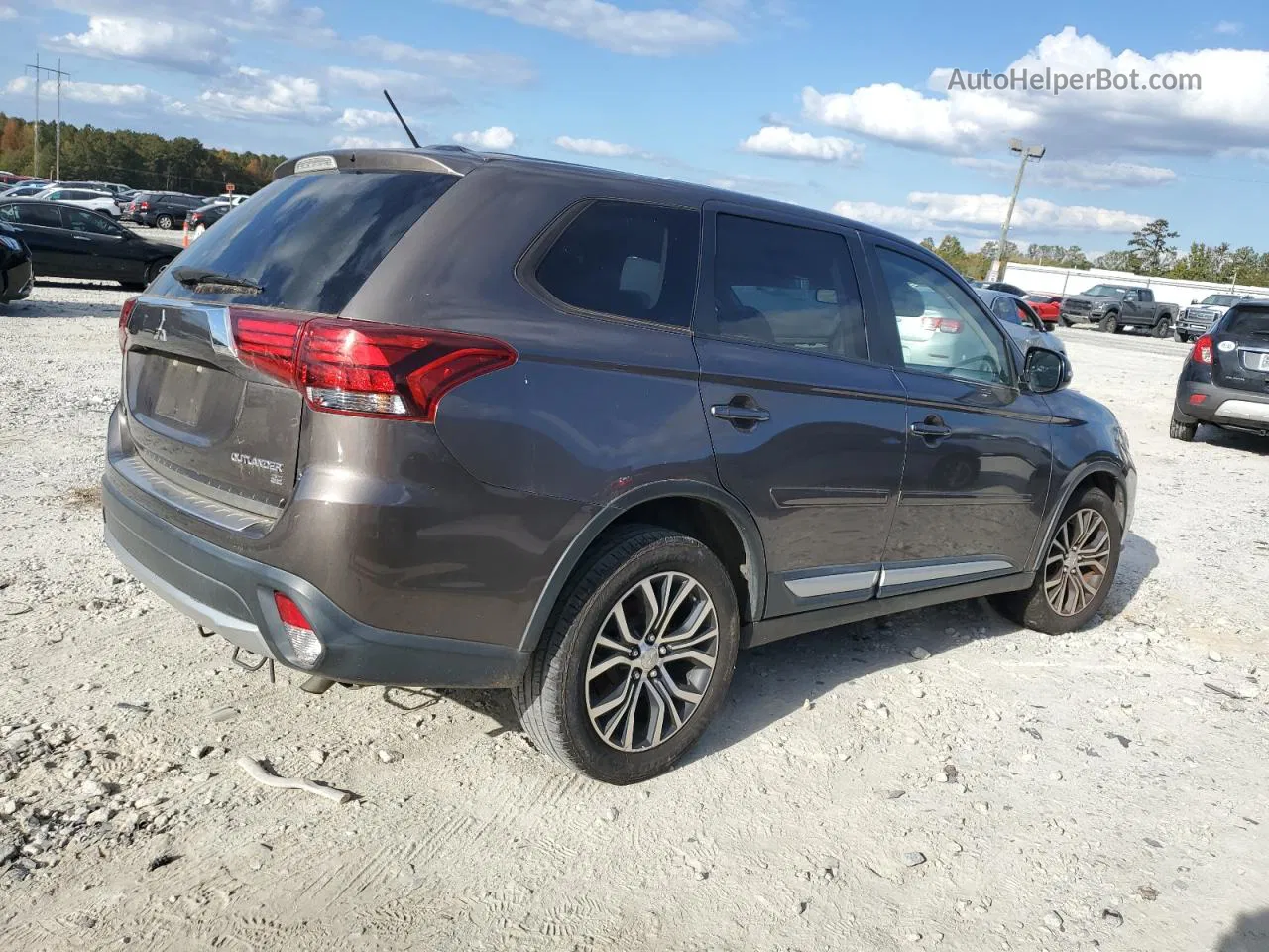 2016 Mitsubishi Outlander Se Угольный vin: JA4AD3A39GZ006043