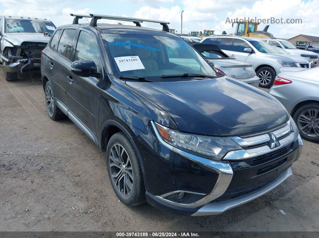 2016 Mitsubishi Outlander Se Черный vin: JA4AD3A39GZ013915