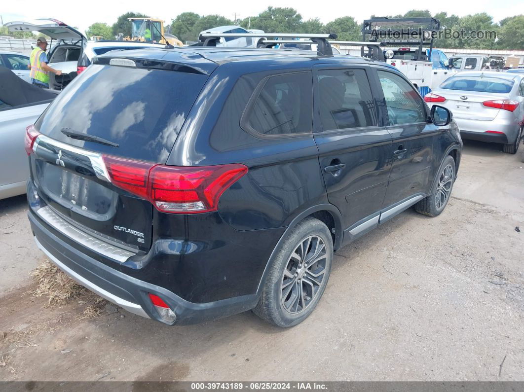 2016 Mitsubishi Outlander Se Черный vin: JA4AD3A39GZ013915