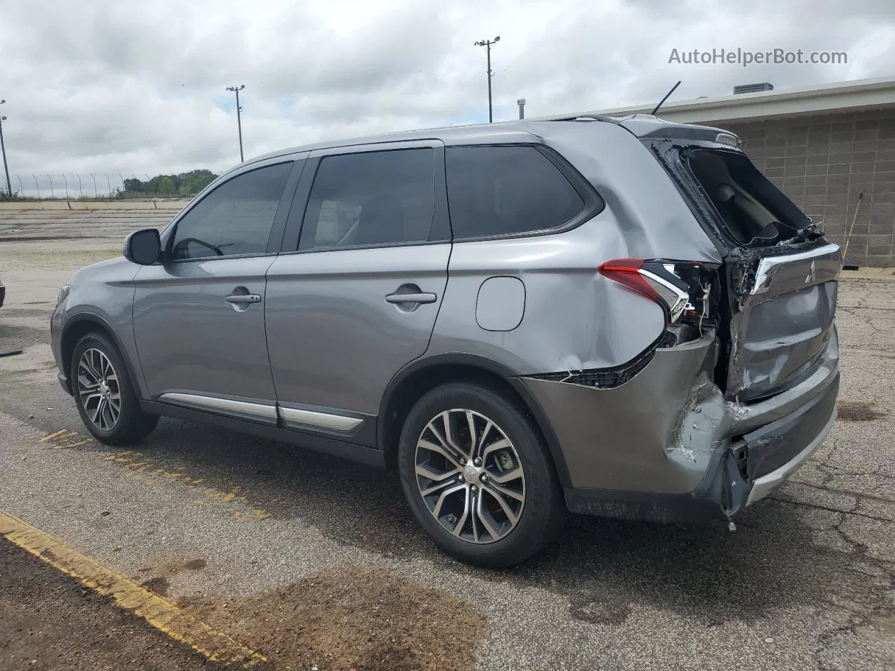 2016 Mitsubishi Outlander Se Silver vin: JA4AD3A39GZ039818