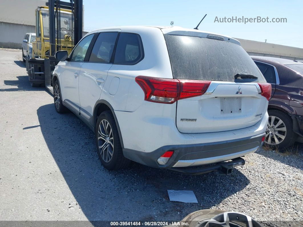 2016 Mitsubishi Outlander Se White vin: JA4AD3A39GZ055484