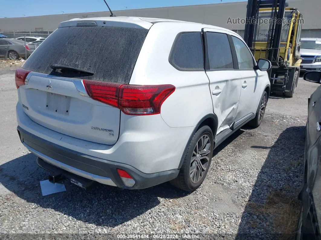 2016 Mitsubishi Outlander Se Белый vin: JA4AD3A39GZ055484