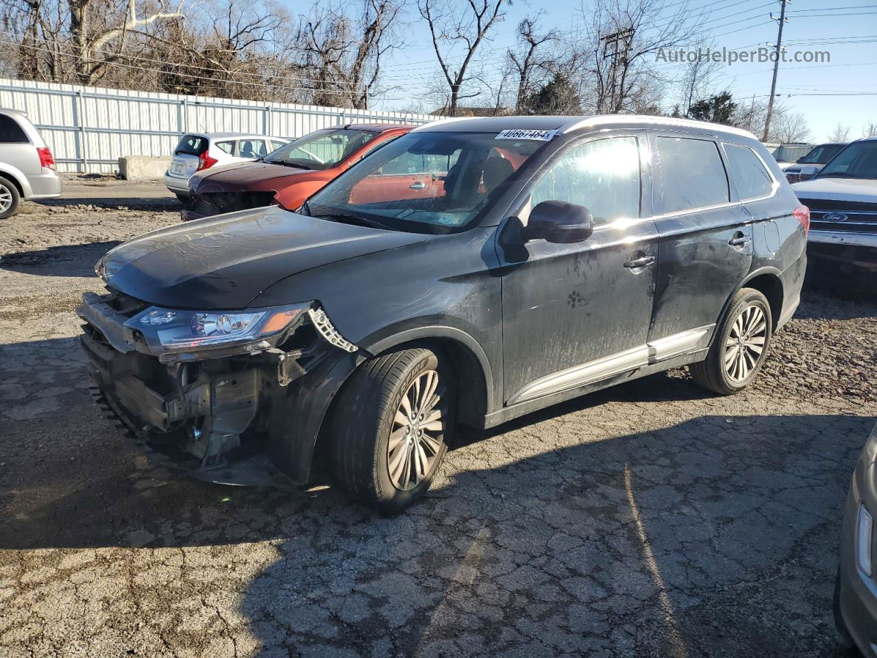 2020 Mitsubishi Outlander Se Black vin: JA4AD3A39LZ043037