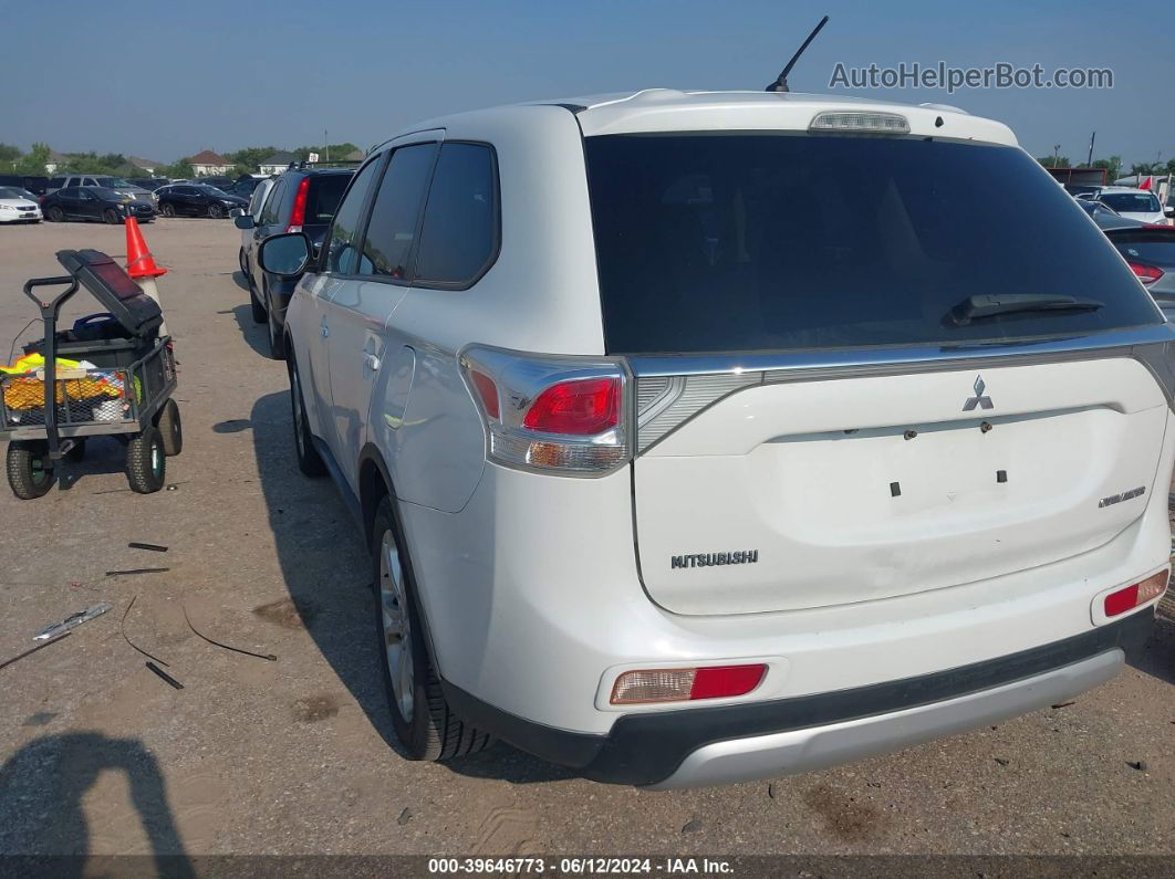 2015 Mitsubishi Outlander Se White vin: JA4AD3A3XFZ004980