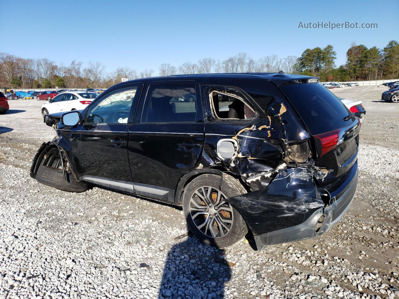 2016 Mitsubishi Outlander Se Black vin: JA4AD3A3XGZ002647