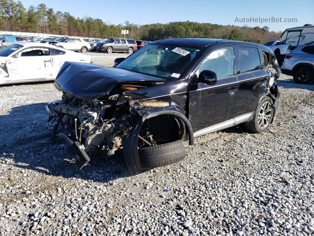 2016 Mitsubishi Outlander Se Черный vin: JA4AD3A3XGZ002647