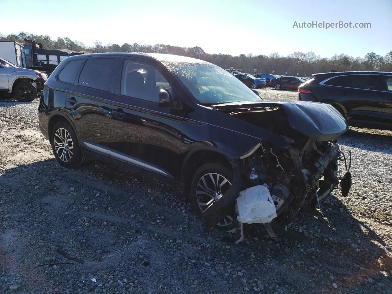 2016 Mitsubishi Outlander Se Черный vin: JA4AD3A3XGZ002647