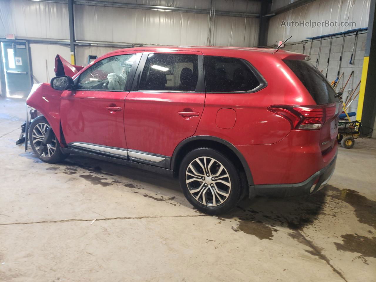 2016 Mitsubishi Outlander Se Красный vin: JA4AD3A3XGZ005418