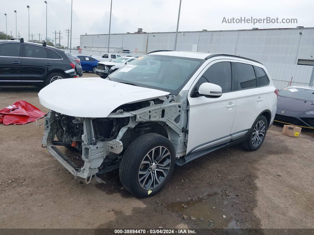 2016 Mitsubishi Outlander Sel White vin: JA4AD3A3XGZ052738