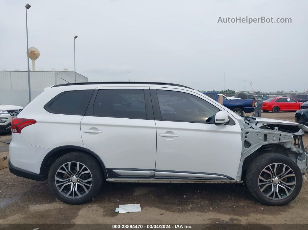 2016 Mitsubishi Outlander Sel White vin: JA4AD3A3XGZ052738