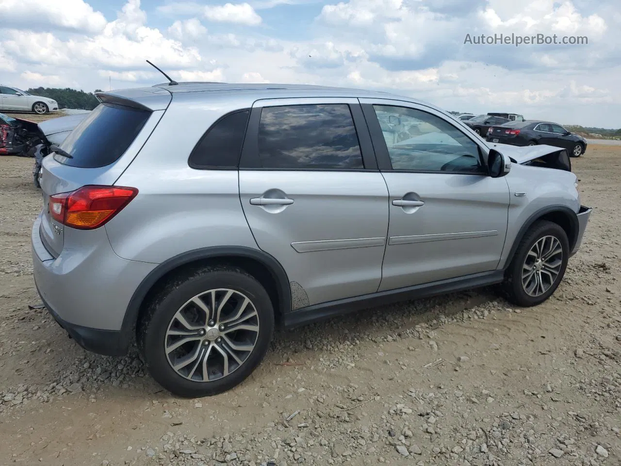 2016 Mitsubishi Outlander Sport Es Серебряный vin: JA4AP3AU0GZ029274