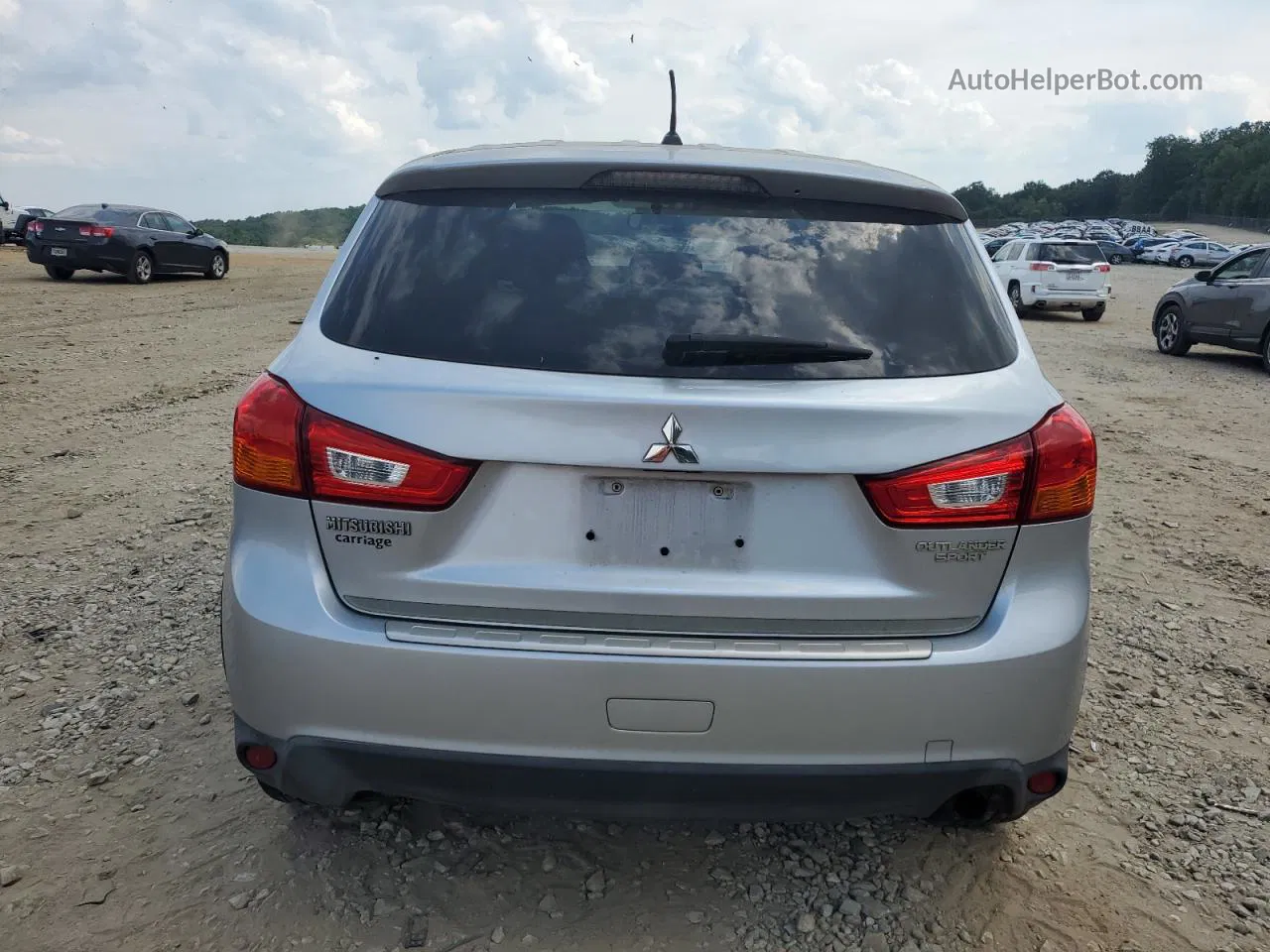 2016 Mitsubishi Outlander Sport Es Silver vin: JA4AP3AU0GZ029274