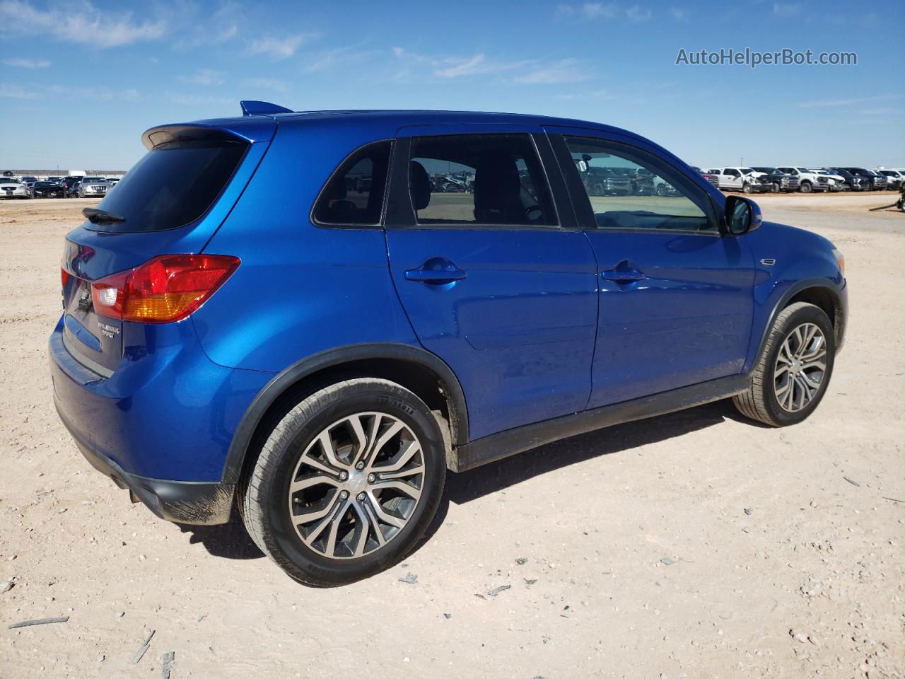 2017 Mitsubishi Outlander Sport Es Blue vin: JA4AP3AU0HZ003114