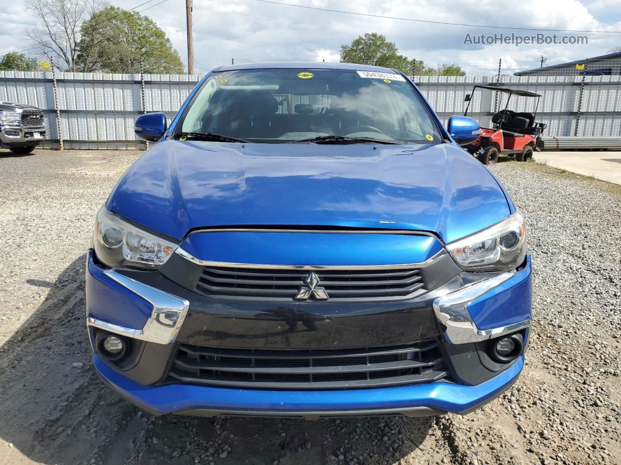 2017 Mitsubishi Outlander Sport Es Blue vin: JA4AP3AU0HZ005705