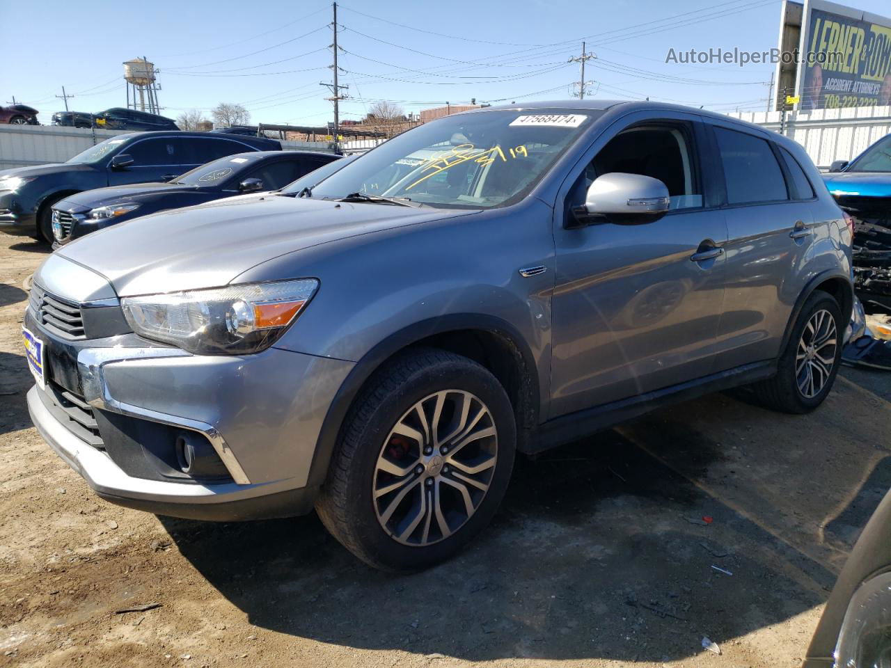 2016 Mitsubishi Outlander Sport Es Gray vin: JA4AP3AU1GZ043409