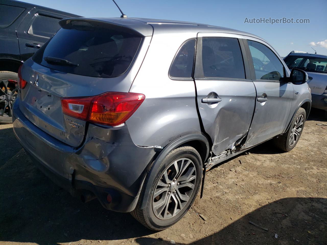 2016 Mitsubishi Outlander Sport Es Gray vin: JA4AP3AU1GZ043409