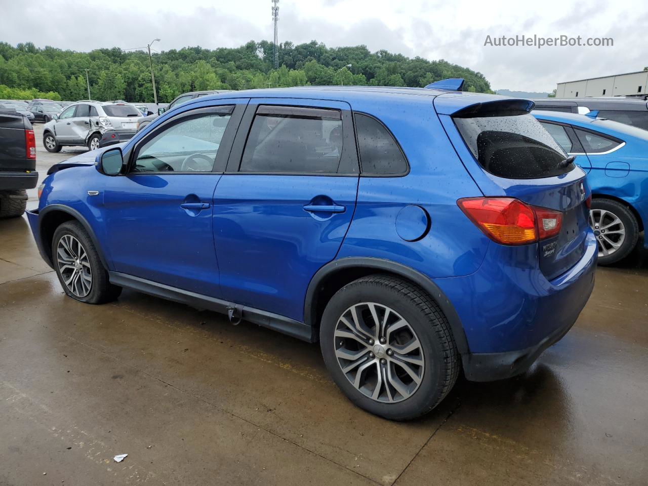 2017 Mitsubishi Outlander Sport Es Blue vin: JA4AP3AU1HZ022349