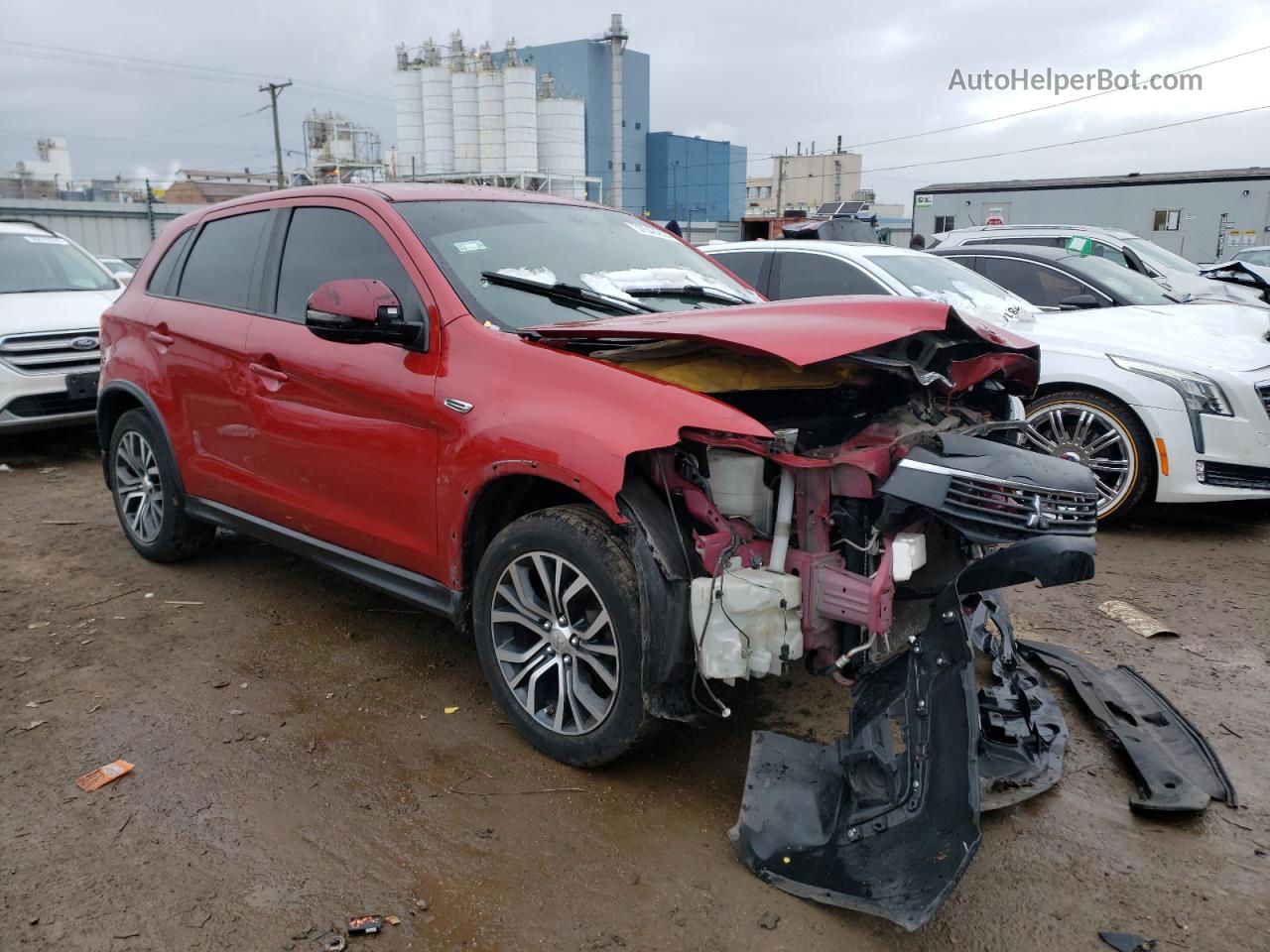 2017 Mitsubishi Outlander Sport Es Red vin: JA4AP3AU1HZ023159