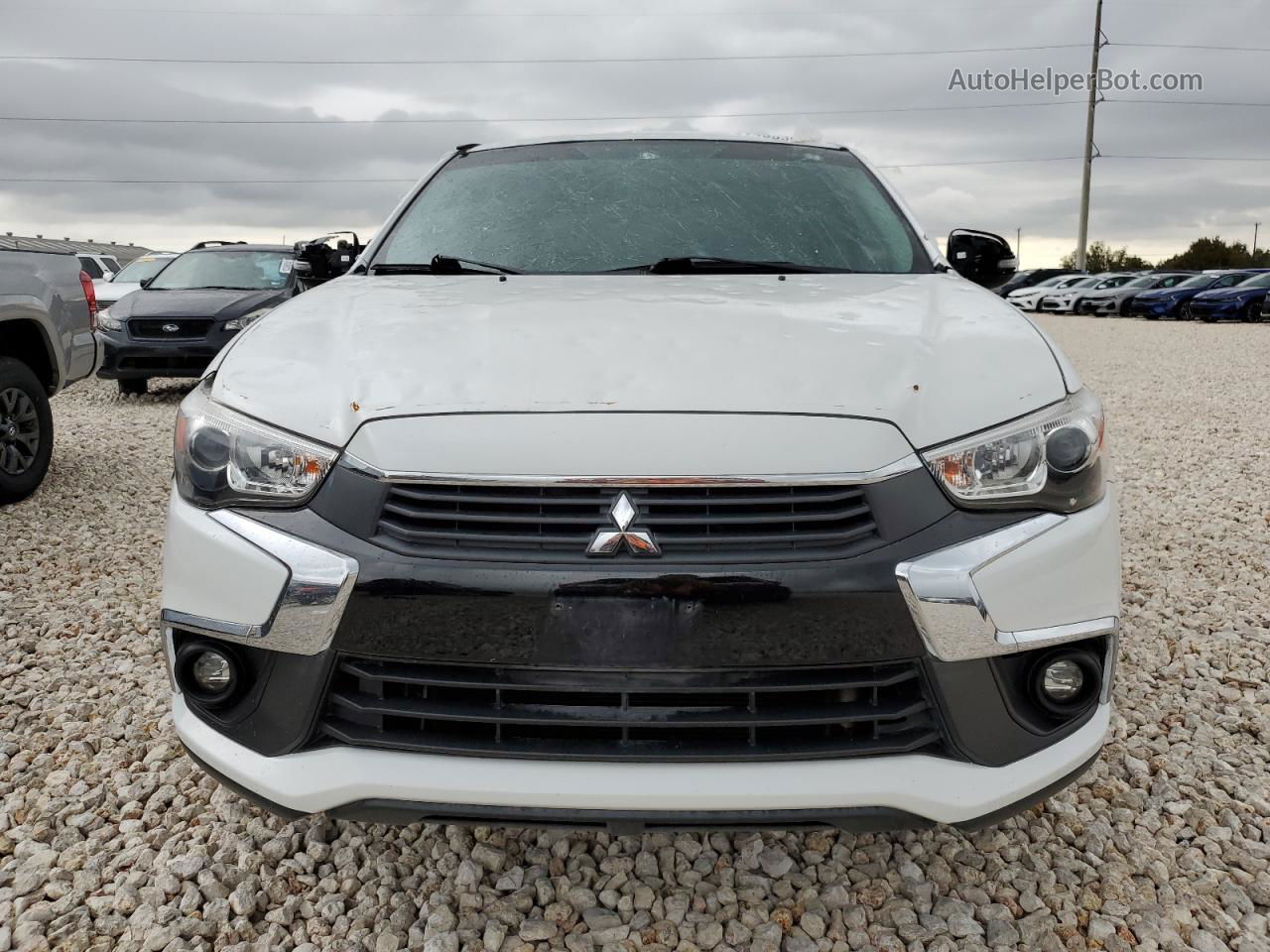 2017 Mitsubishi Outlander Sport Es Белый vin: JA4AP3AU1HZ025753