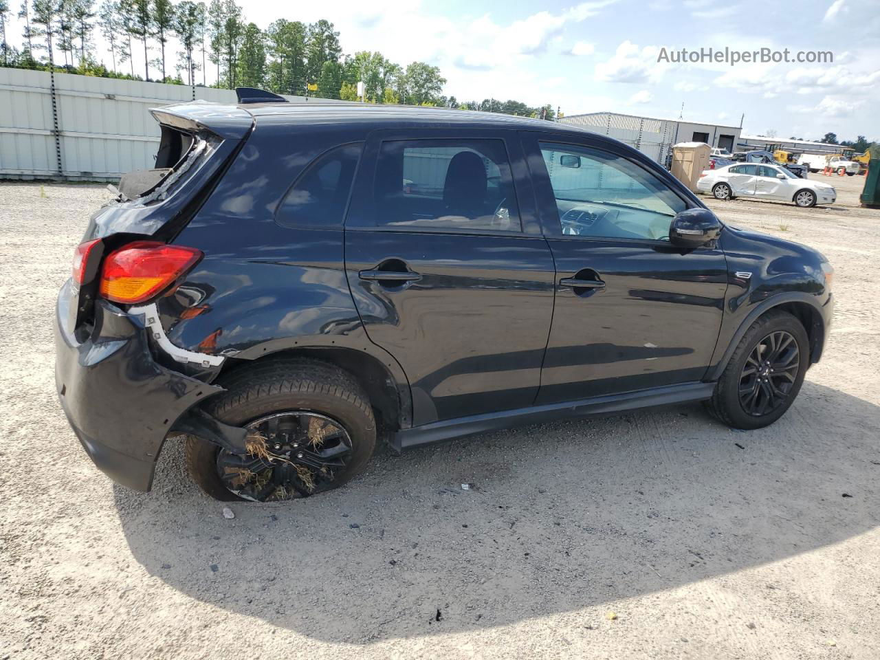 2017 Mitsubishi Outlander Sport Es Черный vin: JA4AP3AU1HZ040754