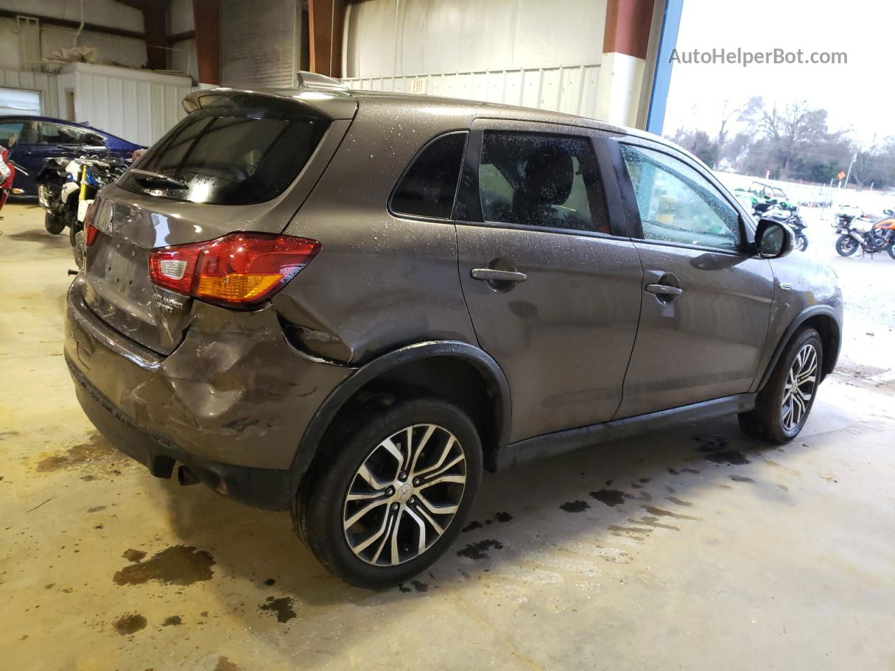 2017 Mitsubishi Outlander Sport Es Gray vin: JA4AP3AU1HZ048238