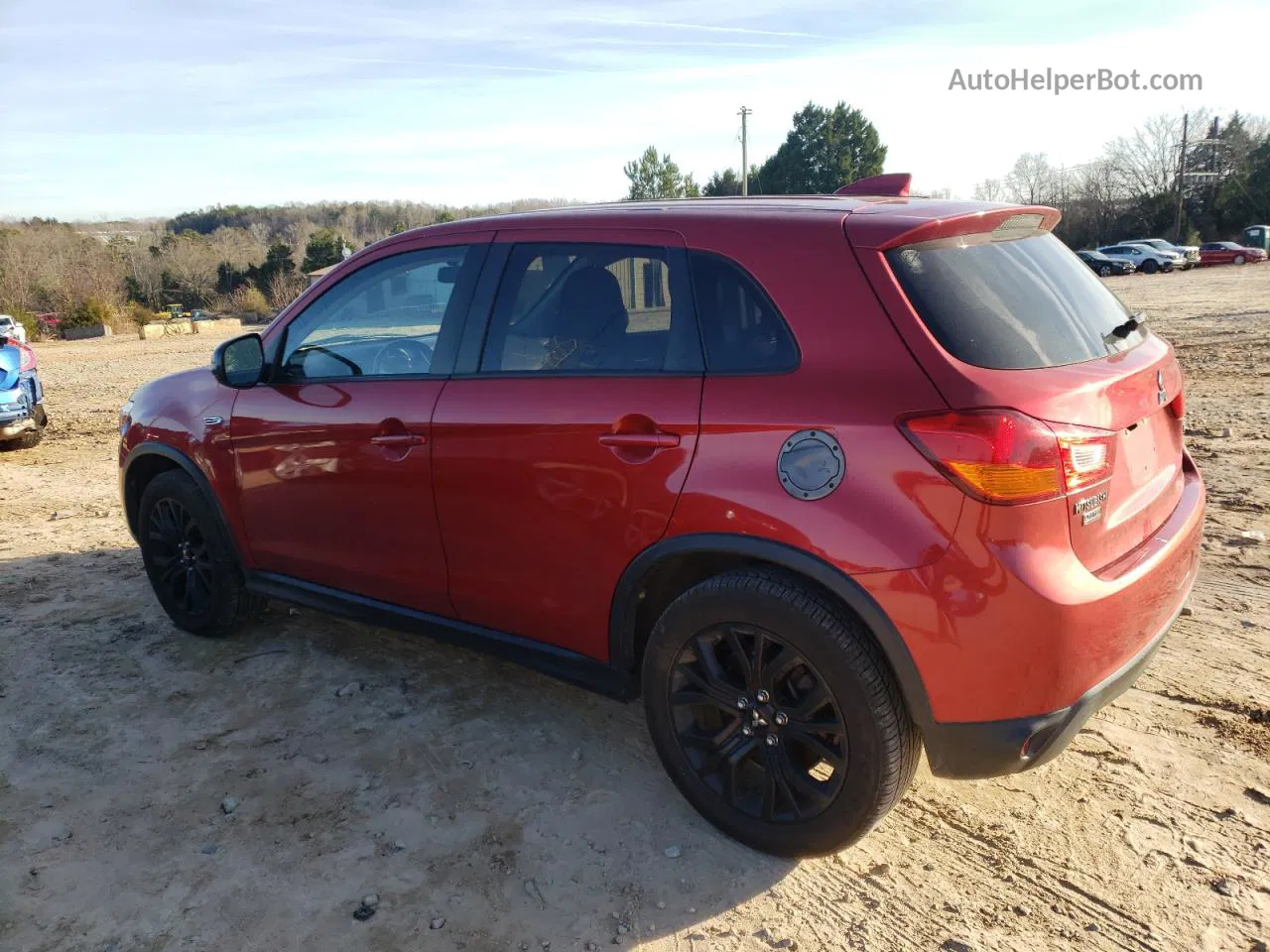 2017 Mitsubishi Outlander Sport Es Красный vin: JA4AP3AU1HZ058767