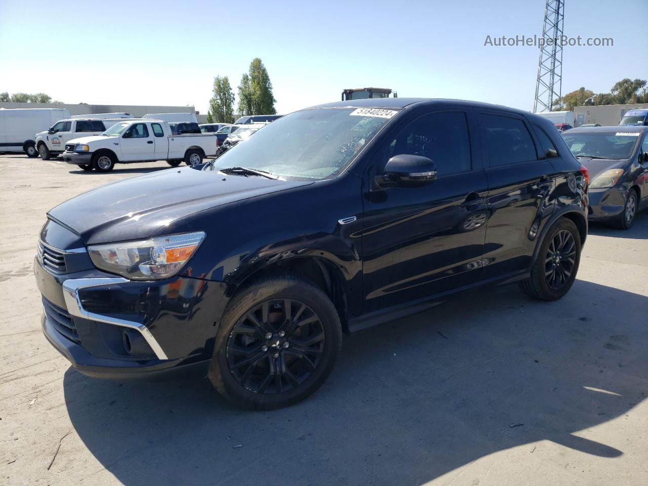 2017 Mitsubishi Outlander Sport Es Black vin: JA4AP3AU1HZ069266