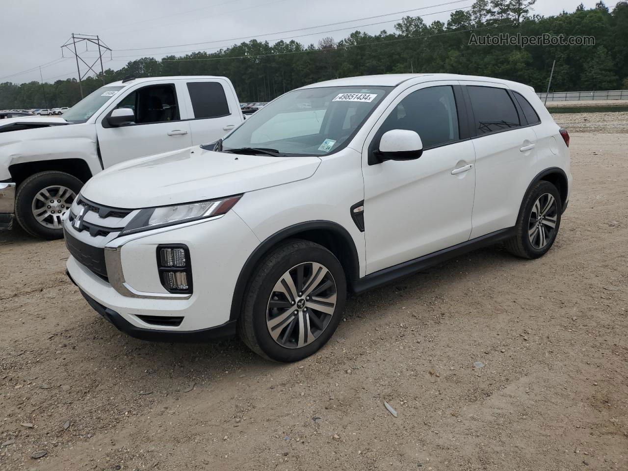 2020 Mitsubishi Outlander Sport Es White vin: JA4AP3AU1LU021031