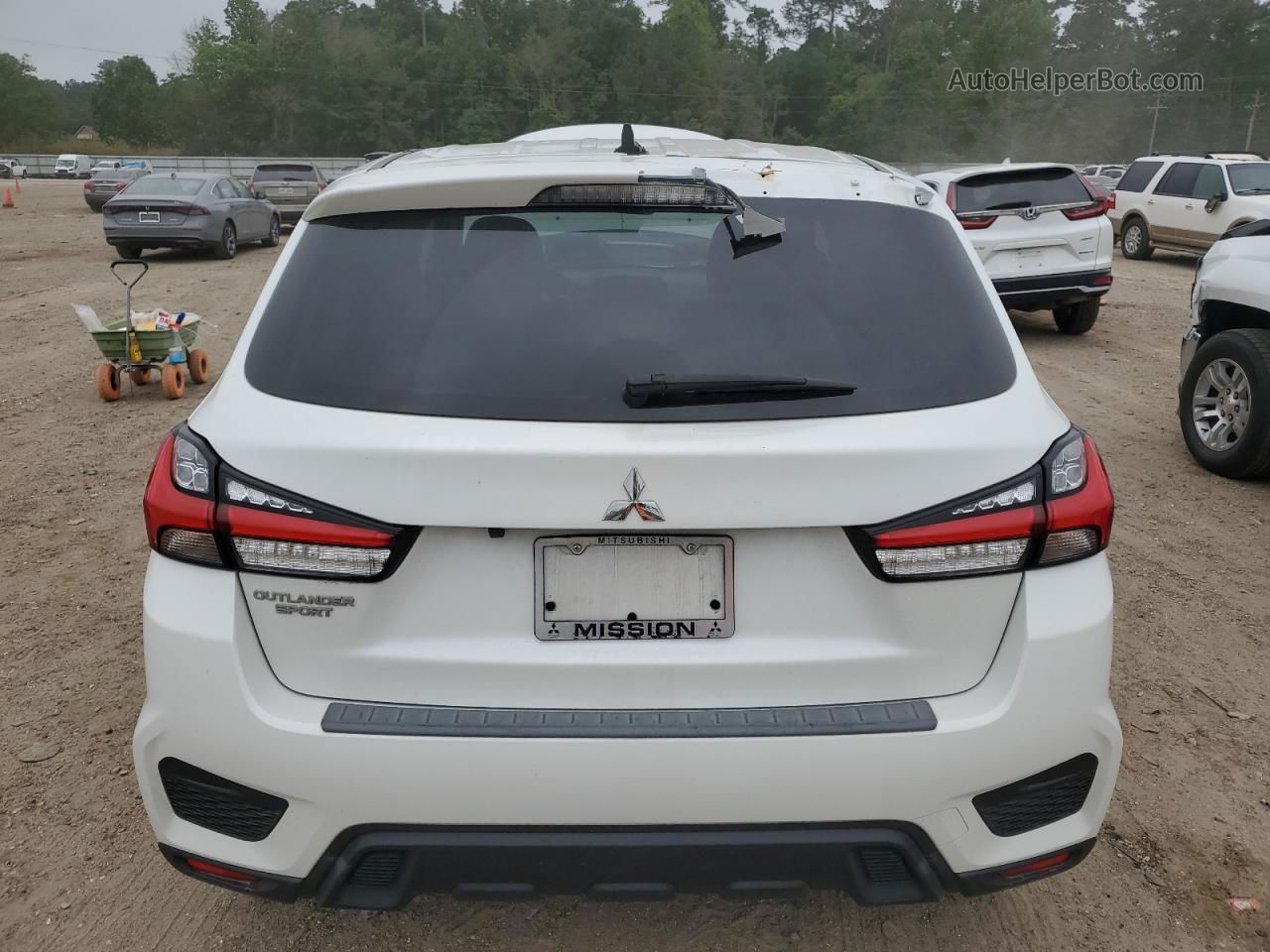 2020 Mitsubishi Outlander Sport Es White vin: JA4AP3AU1LU021031