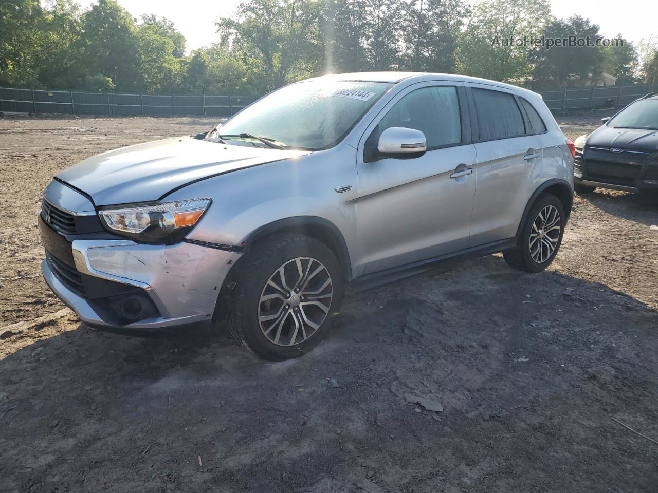 2016 Mitsubishi Outlander Sport Es Silver vin: JA4AP3AU2GZ052930