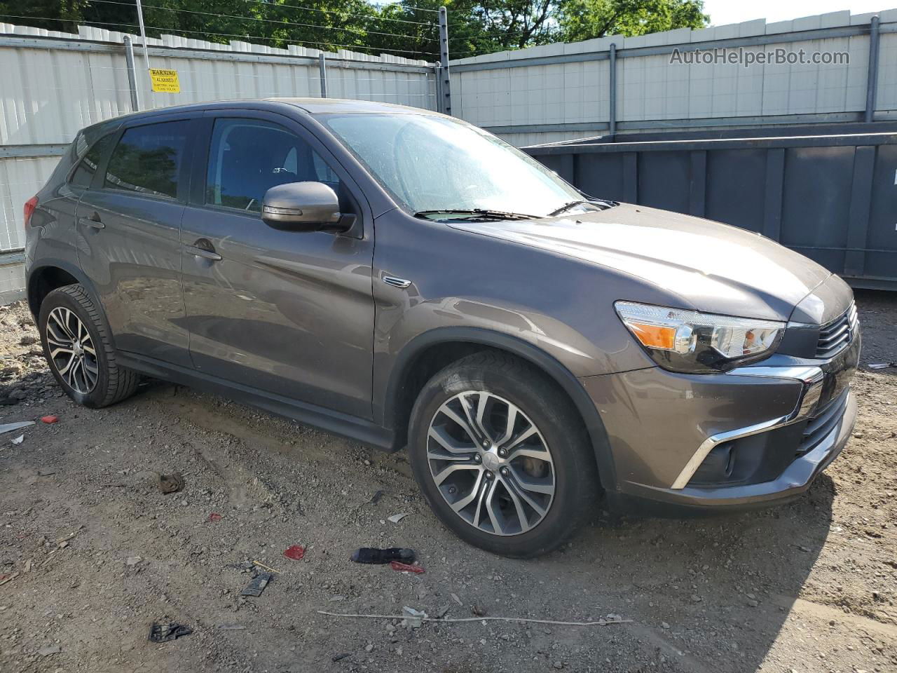 2017 Mitsubishi Outlander Sport Es Gray vin: JA4AP3AU2HZ022604