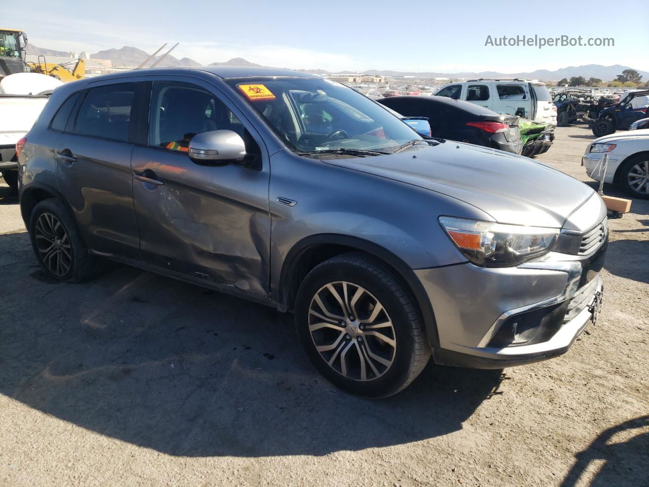 2017 Mitsubishi Outlander Sport Es Gray vin: JA4AP3AU2HZ062164