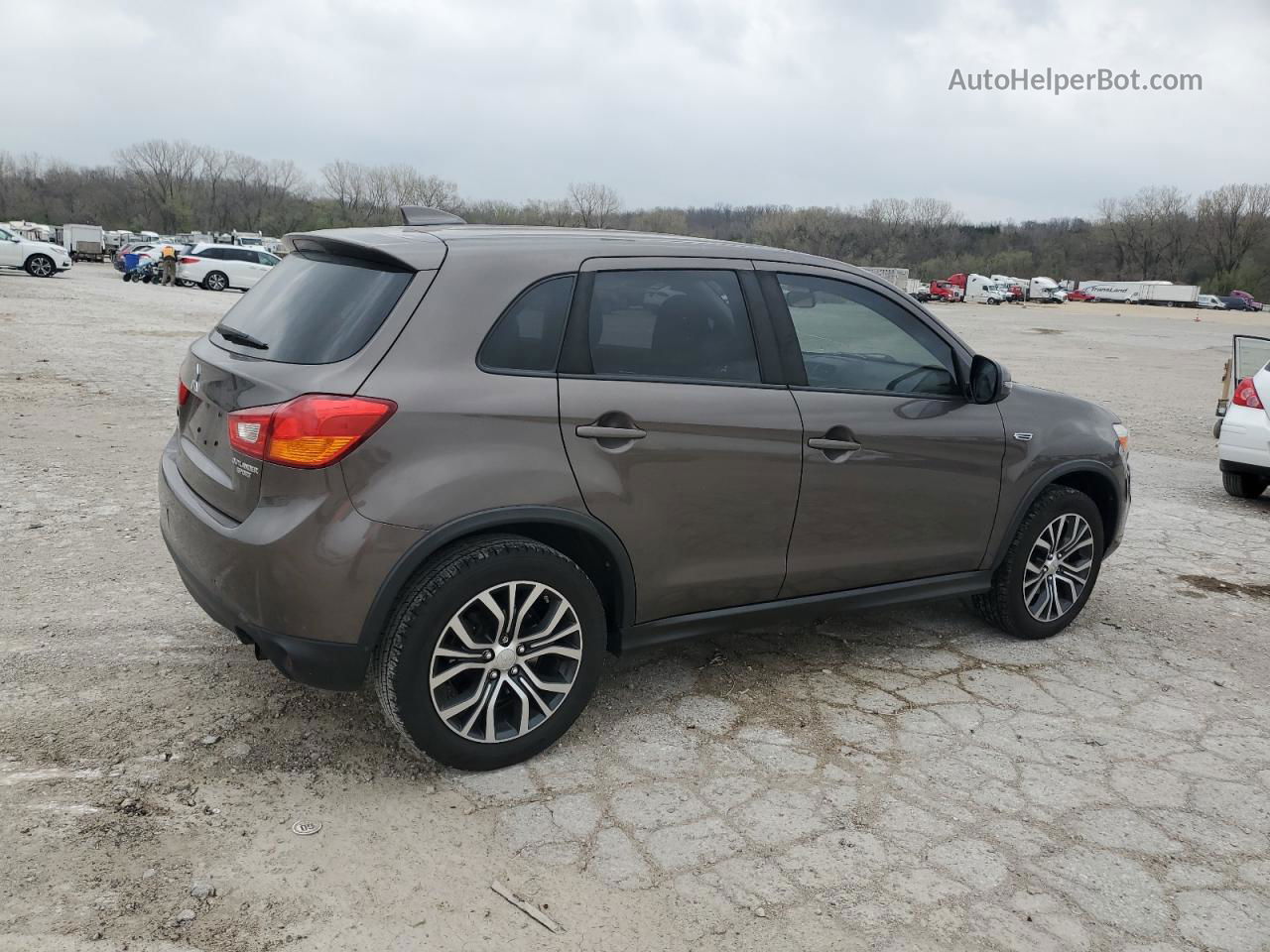 2017 Mitsubishi Outlander Sport Es Серый vin: JA4AP3AU3HZ042957